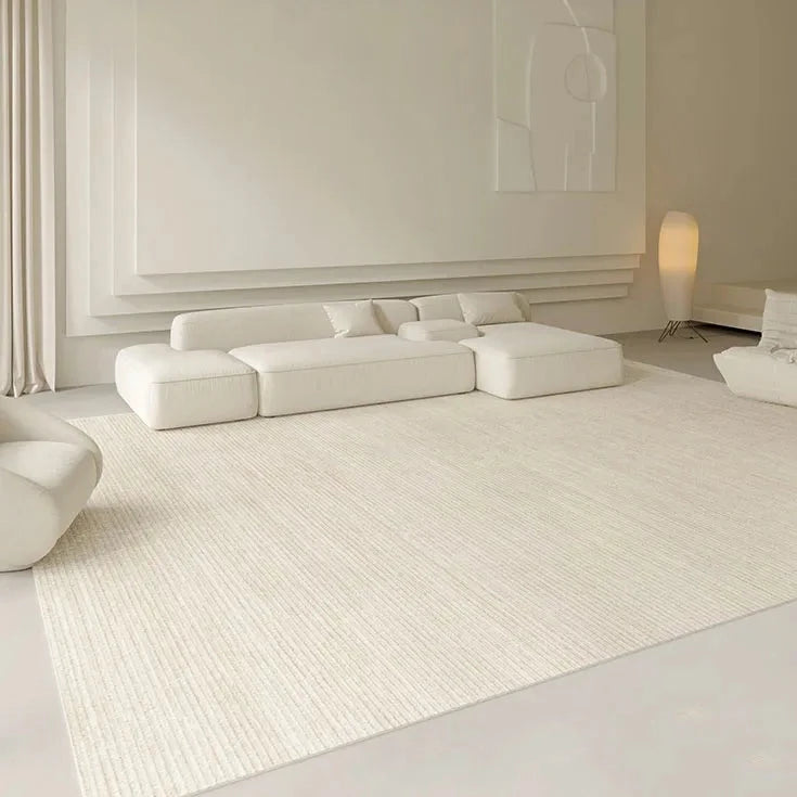 Tapete Elegante de Cor Creme para Ambientes Calmos