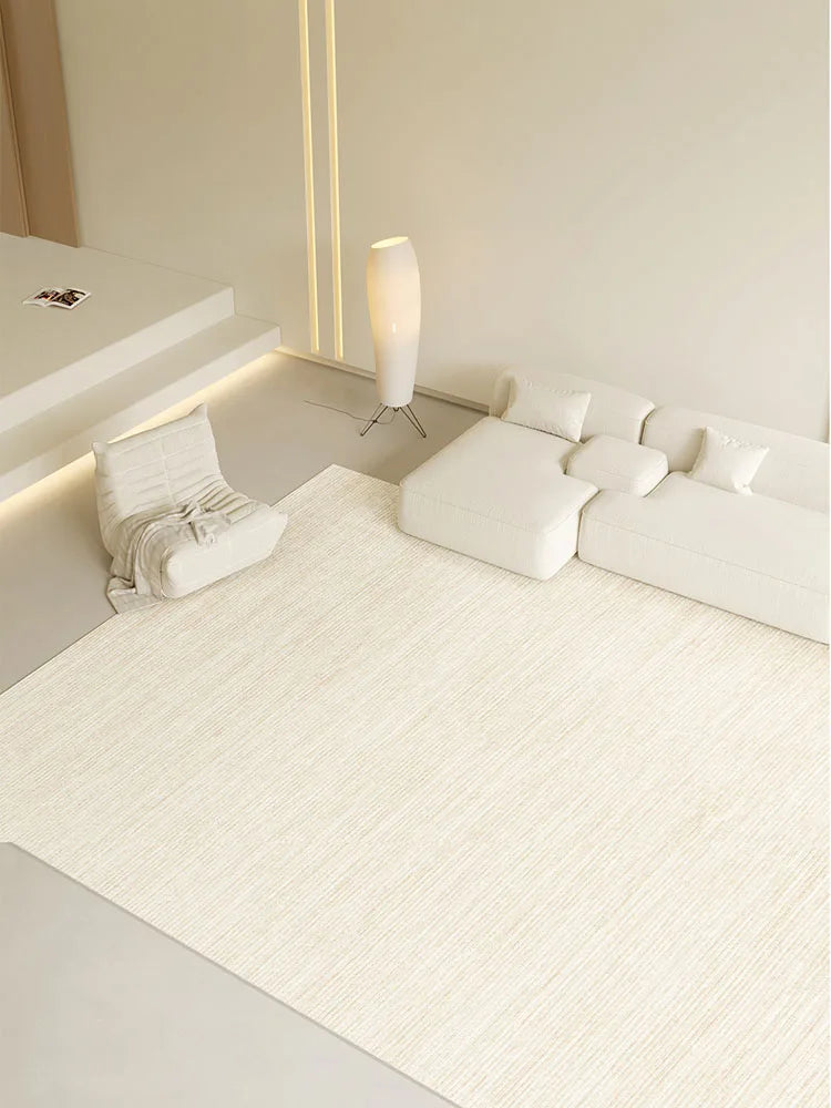 Tapete Elegante de Cor Creme para Ambientes Calmos